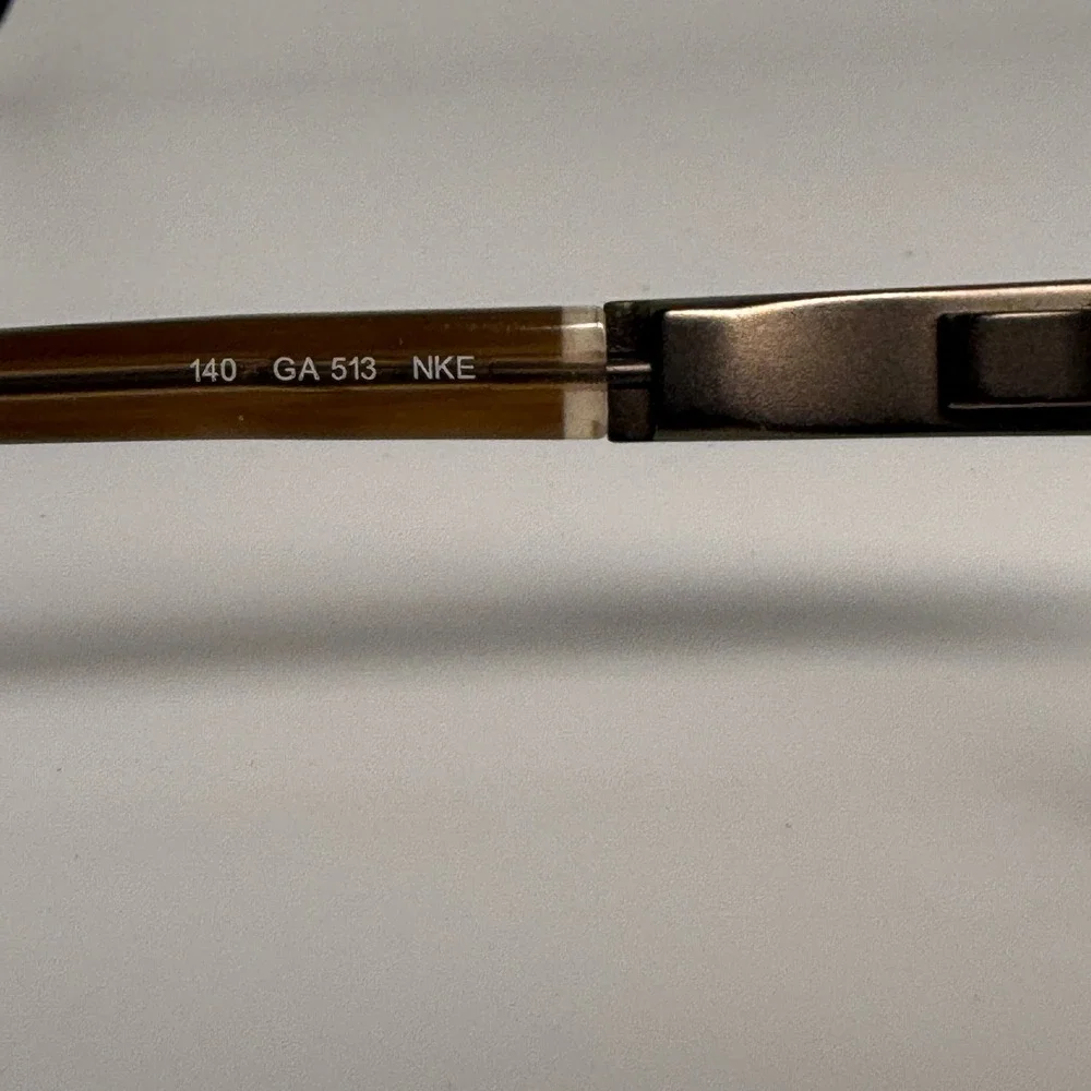 Giorgio Armani GA 513 NKE Brown Rectangle‎ Eyeglasses Frames 140 Made in Italy